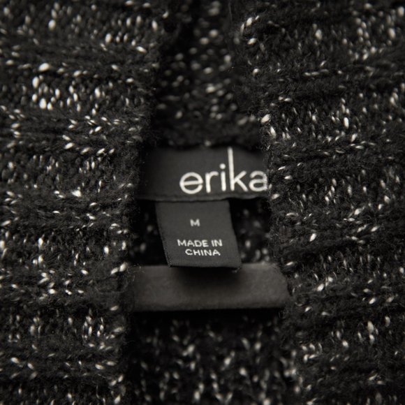 Cozy Erika Sweater Cardigan Black and Silver - Picture 3 of 4